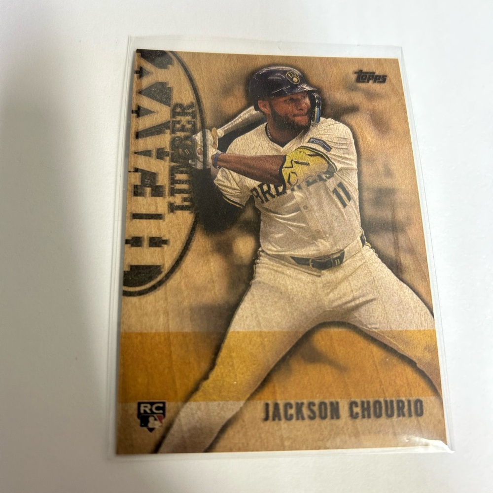 Topps Heavy Lumber Baseball Card- Jackson Chourio (Rookie Card)